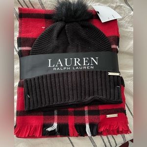 Brand new Ralph Lauren scarf and hat